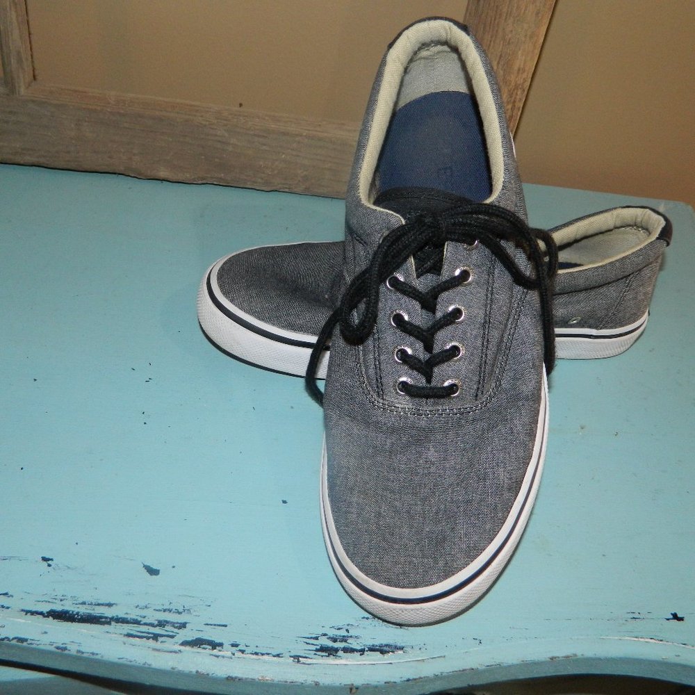Sperry Men's Halyard CVO Chambray SHOES Sneakers Size 9.5
